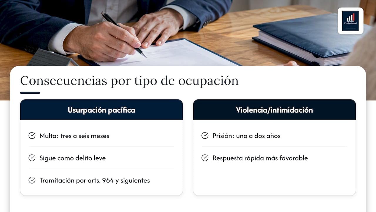 Qué cambió en 2025: enjuiciamiento rápido y matices para la usurpación pacífica — overview diagram