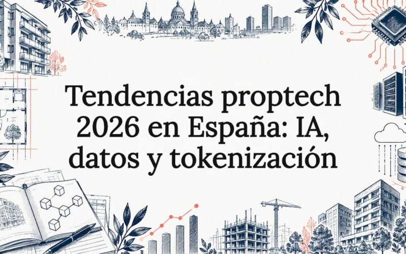Portada ilustrativa sobre tecnología inmobiliaria en España