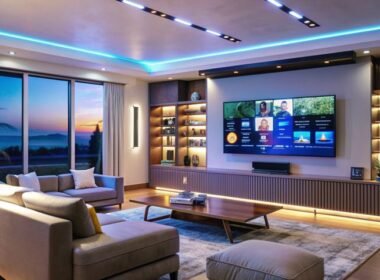 Iluminación LED vivienda en un salón moderno