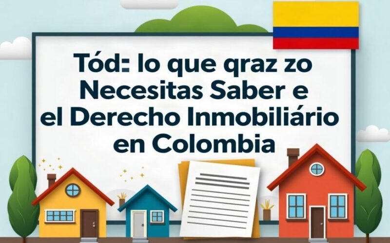 Todo lo que Necesitas Saber sobre el Derecho Inmobiliario en Colombia Portal inmobiliario de noticias profesionales