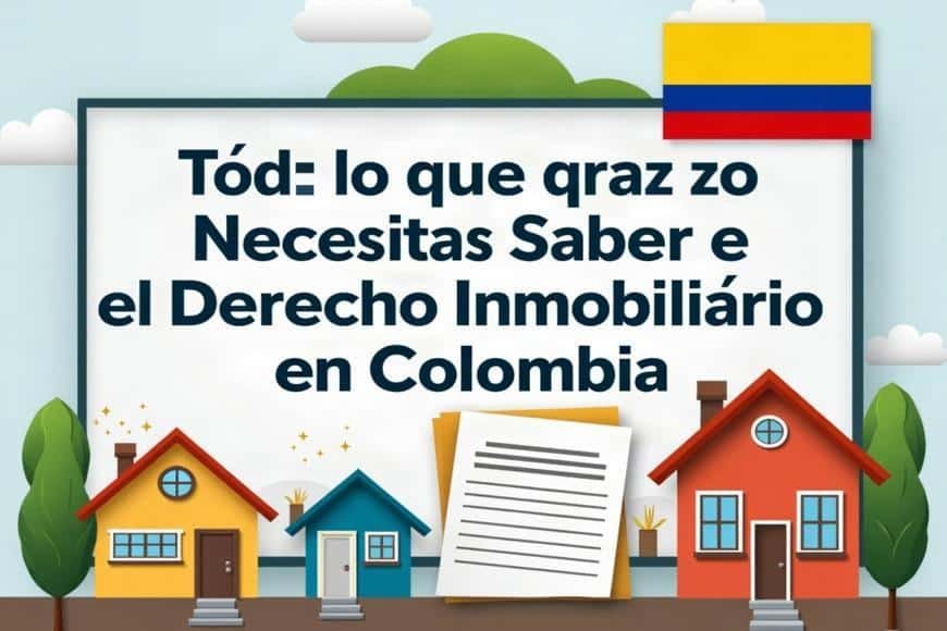 Derecho inmobiliario en Colombia: vivienda, compraventa y regulación legal