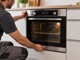 Instalación de un horno empotrable en una cocina