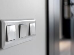 Interruptor de luz no funciona en una pared de vivienda