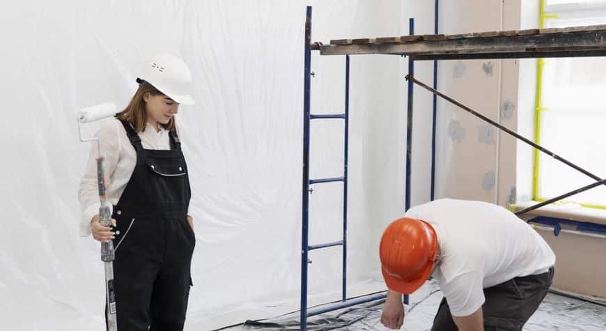Reforma integral vivienda con trabajos interiores de renovación